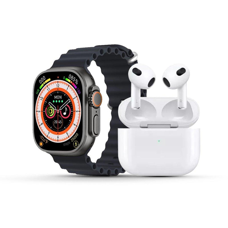 Relógio Inteligente Smartwatch IWO - Combo AirPlay 3 + IWO 17 séries 9 Ultra - Play Tech Br